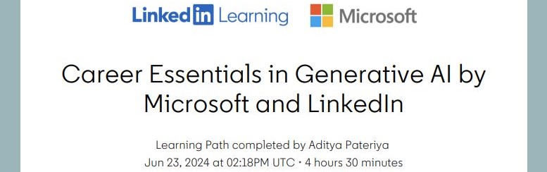 Career Essentials in Generative AI by Microsoft & LinkedIn